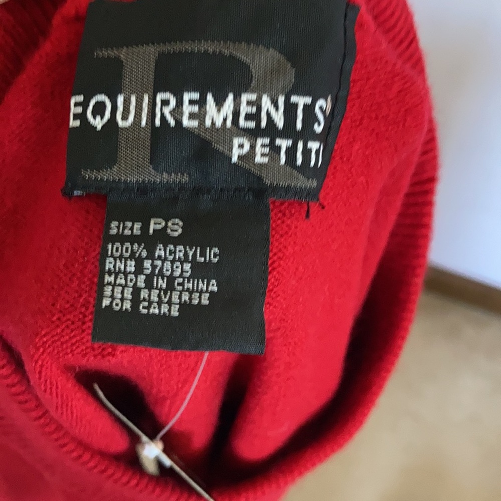 Vintage Y2K requirements red sweater SP - Picture 15 of 17